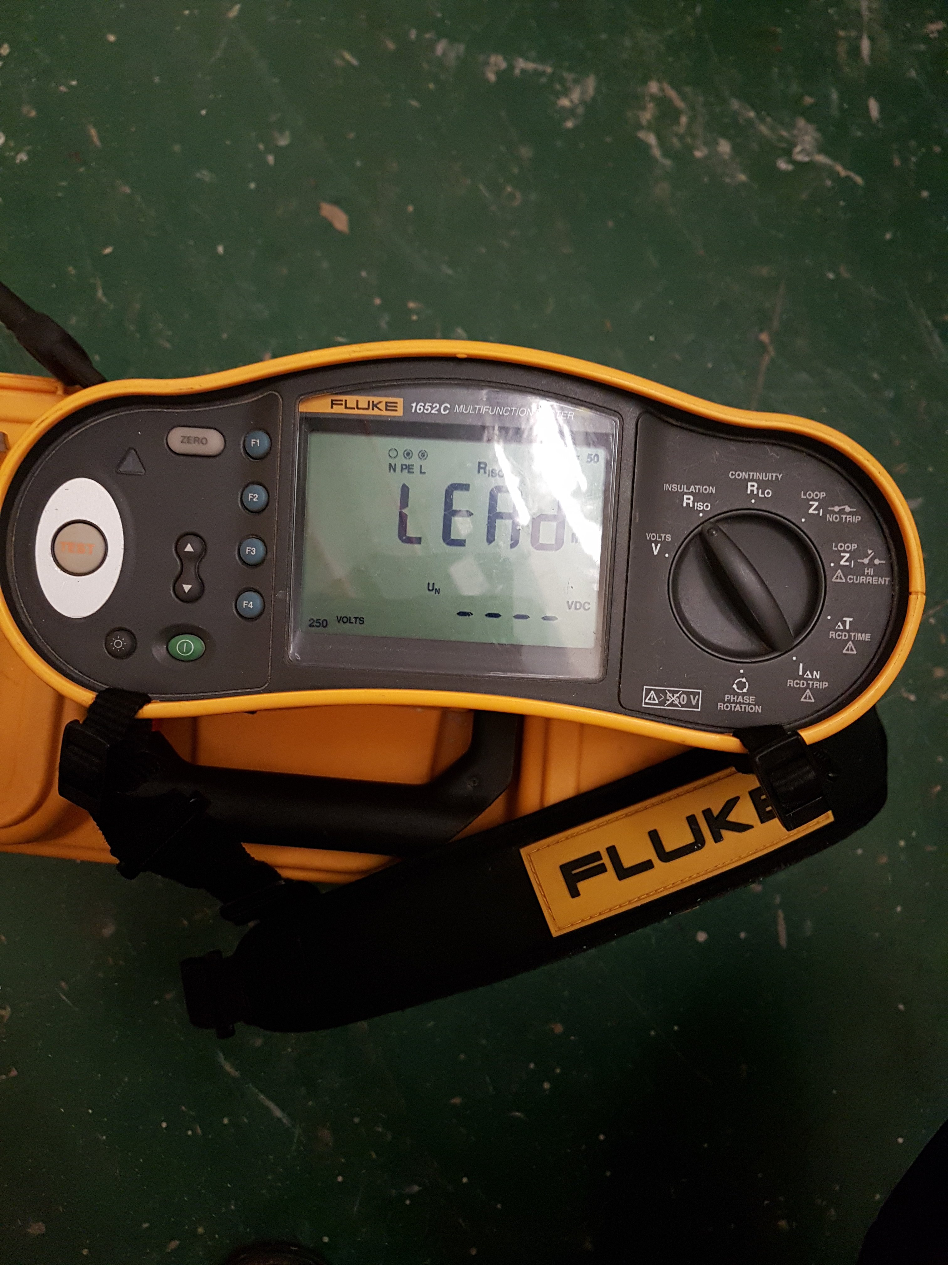 Fluke 1652c multifunction tester 20181115_175215 - EletriciansForums.net