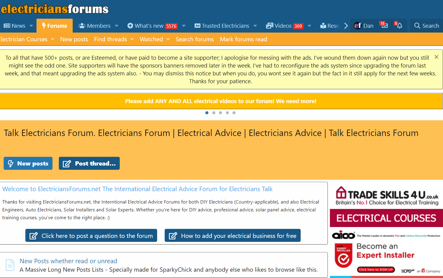 Can you login ElectriciansForums okay since the change in Ad Network? electricians-login-okay.PNG - EletriciansForums.net