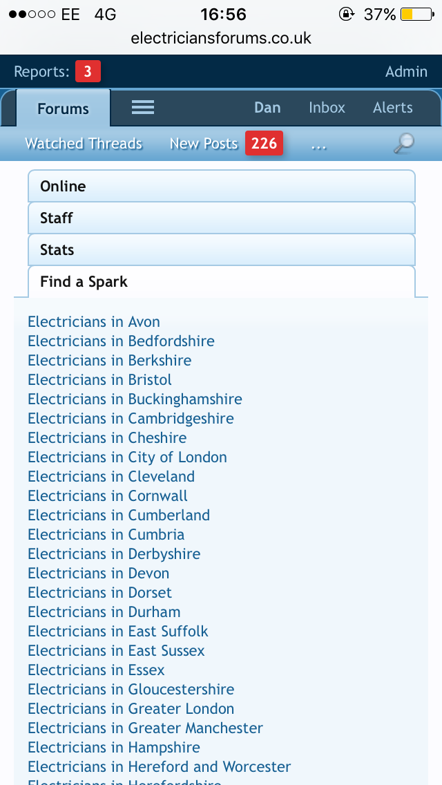 Find An Electrician Links image - EletriciansForums.net