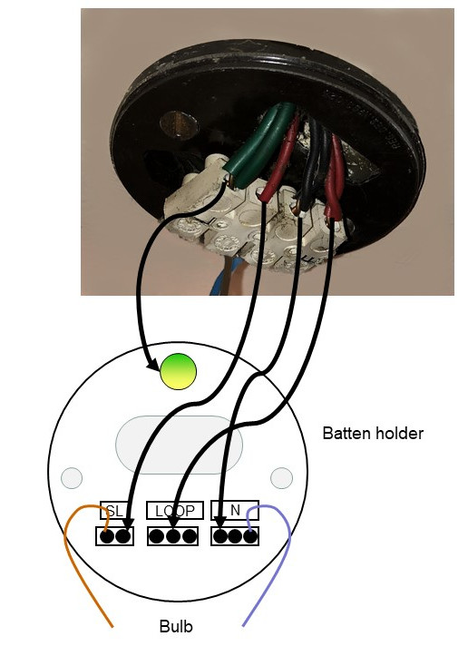 Hey guys I’m new, obviously. Can you help? Light batten holder to batten holder wirin - EletriciansForums.net