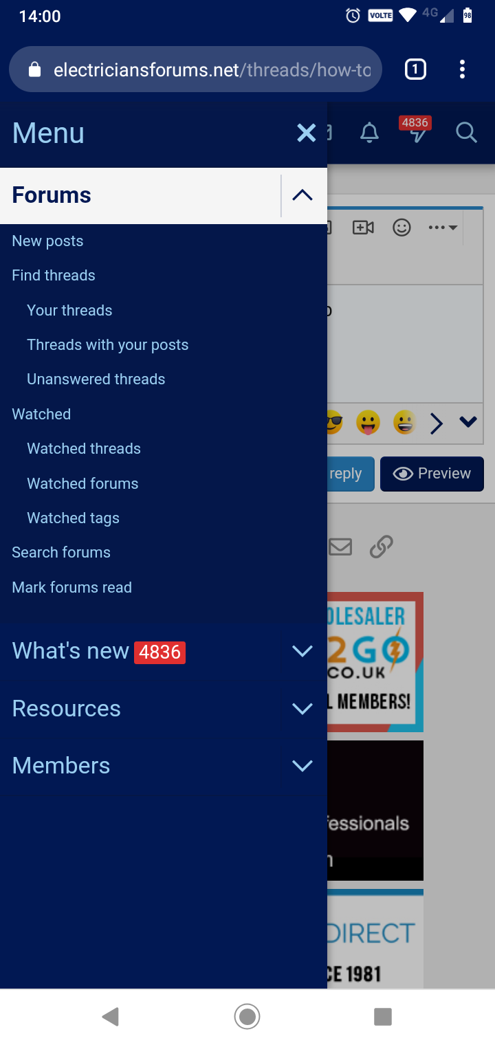 How to see past threads you have done? Screenshot_20190806-140015 - EletriciansForums.net