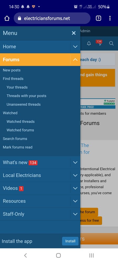 Install Electricians Forums App Screenshot_20201008-143021_Chrome - EletriciansForums.net