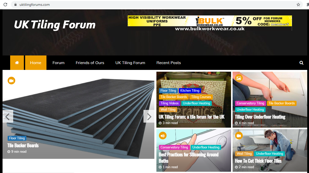 UK Tiling Forum News Site
