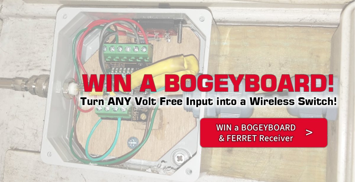 GIVEAWAY: Win a BOGEYBOARD Transmitter and FERRET Receiver Wireless Control from a Volt Free Input - BOGEYBOARD - WIP - EletriciansForums.net