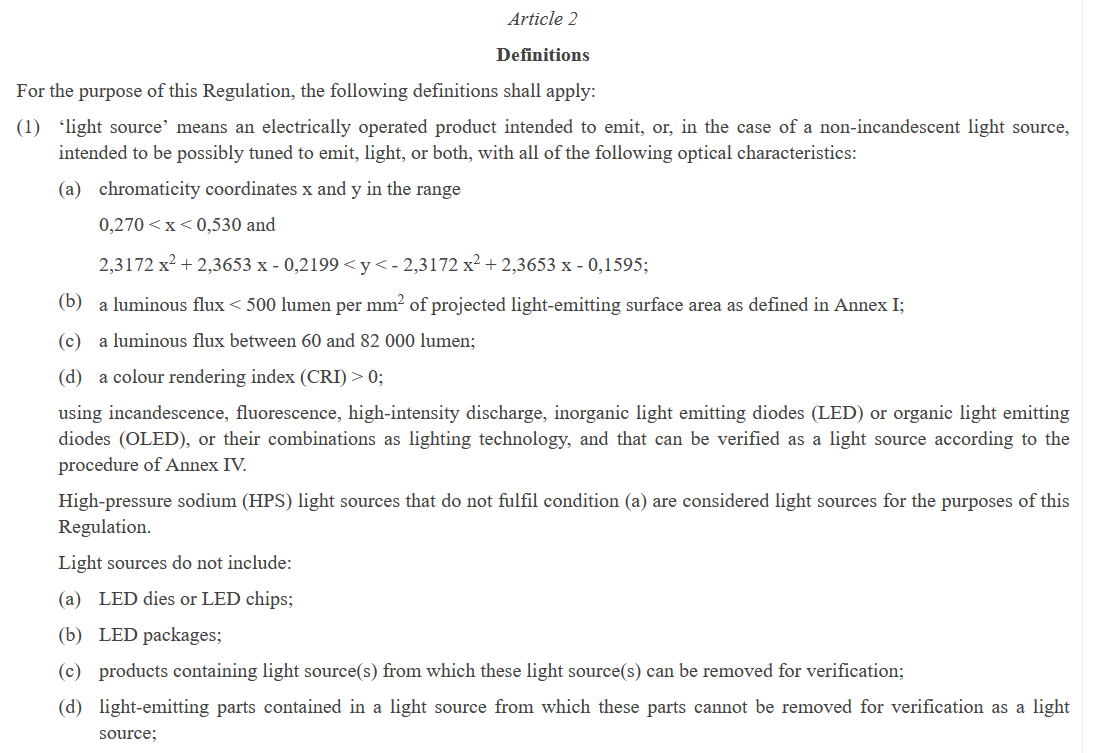definition light source