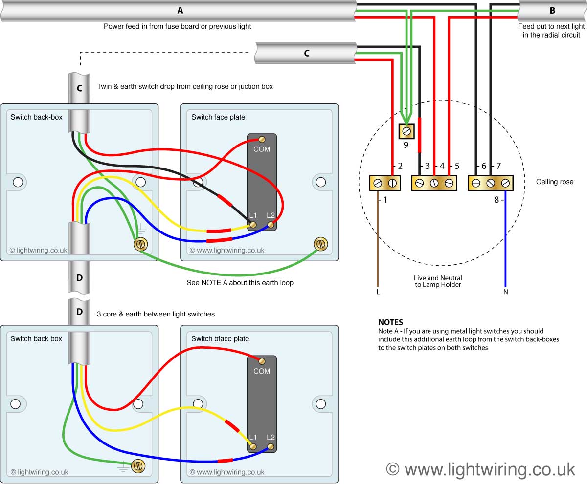 Two Way Switching Wiring Diagram Old